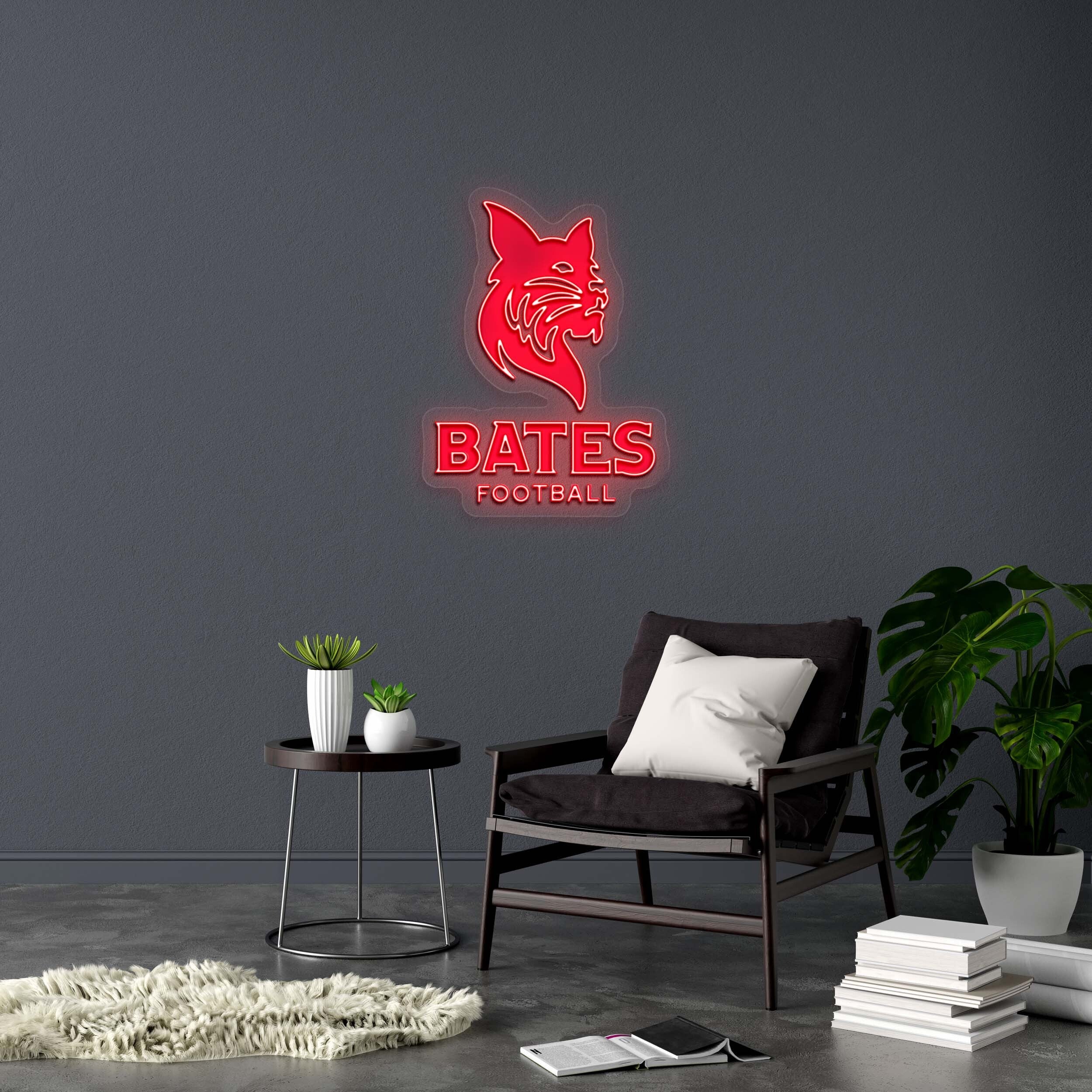 BATES FOOTBALL - Premium Neon Artwork