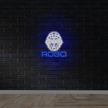ROBO with logo - Premium Neon Artwork