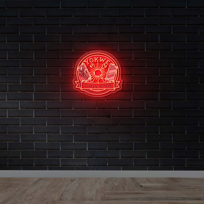 YOKWE SCREEN REPAIR  - Premium Neon Artwork