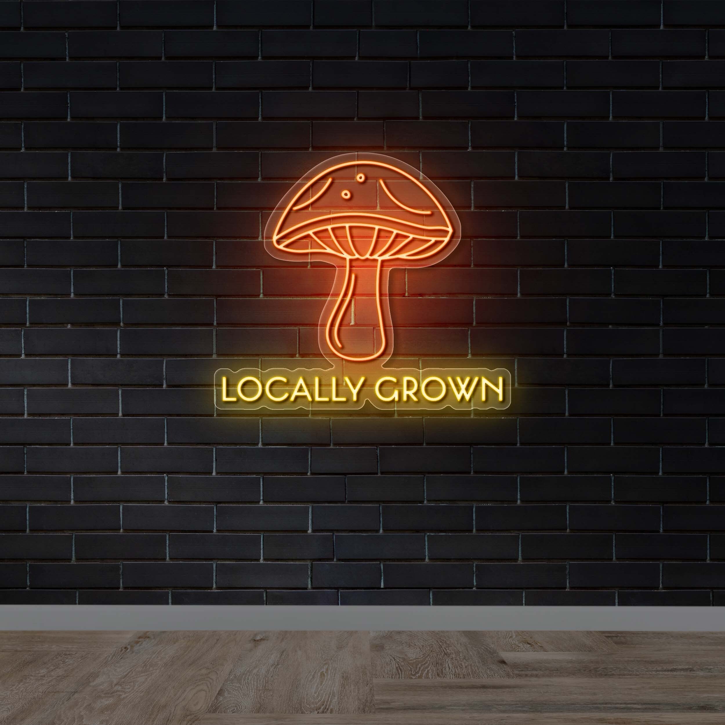 LOCALLY GROWN - Premium Neon Artwork
