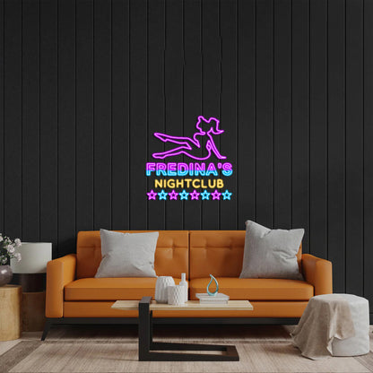 Fredina's Night Club - Premium Neon Artwork