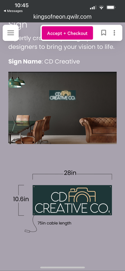 CD CREATIVE CO - Premium Neon Artwork