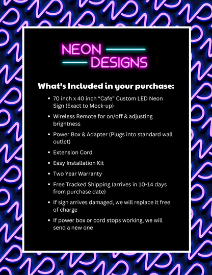 Cafe - Premium Neon Artwork