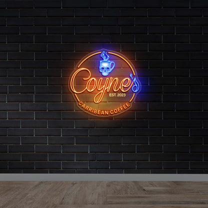 Coyne’s Caribbean Coffee - Premium Neon Artwork