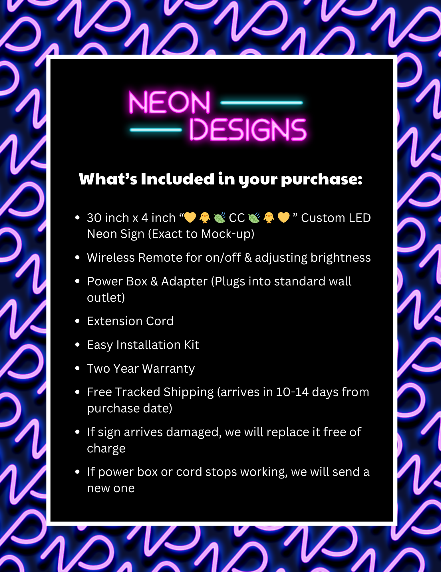 💛 🐥 🍃 CC 🍃 🐥 💛 - Premium Neon Artwork