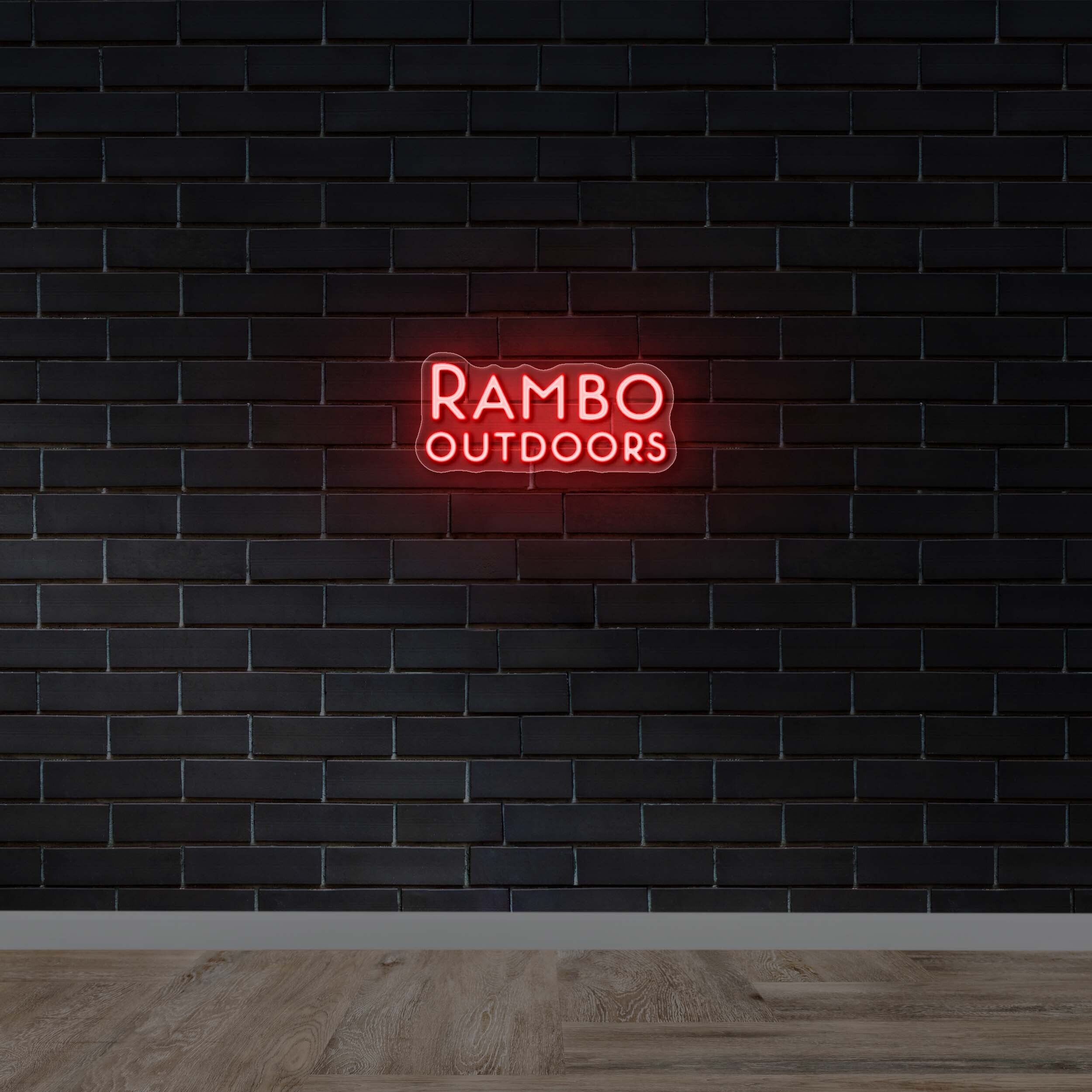 RAMBO OUTDOORS - Premium Neon Artwork