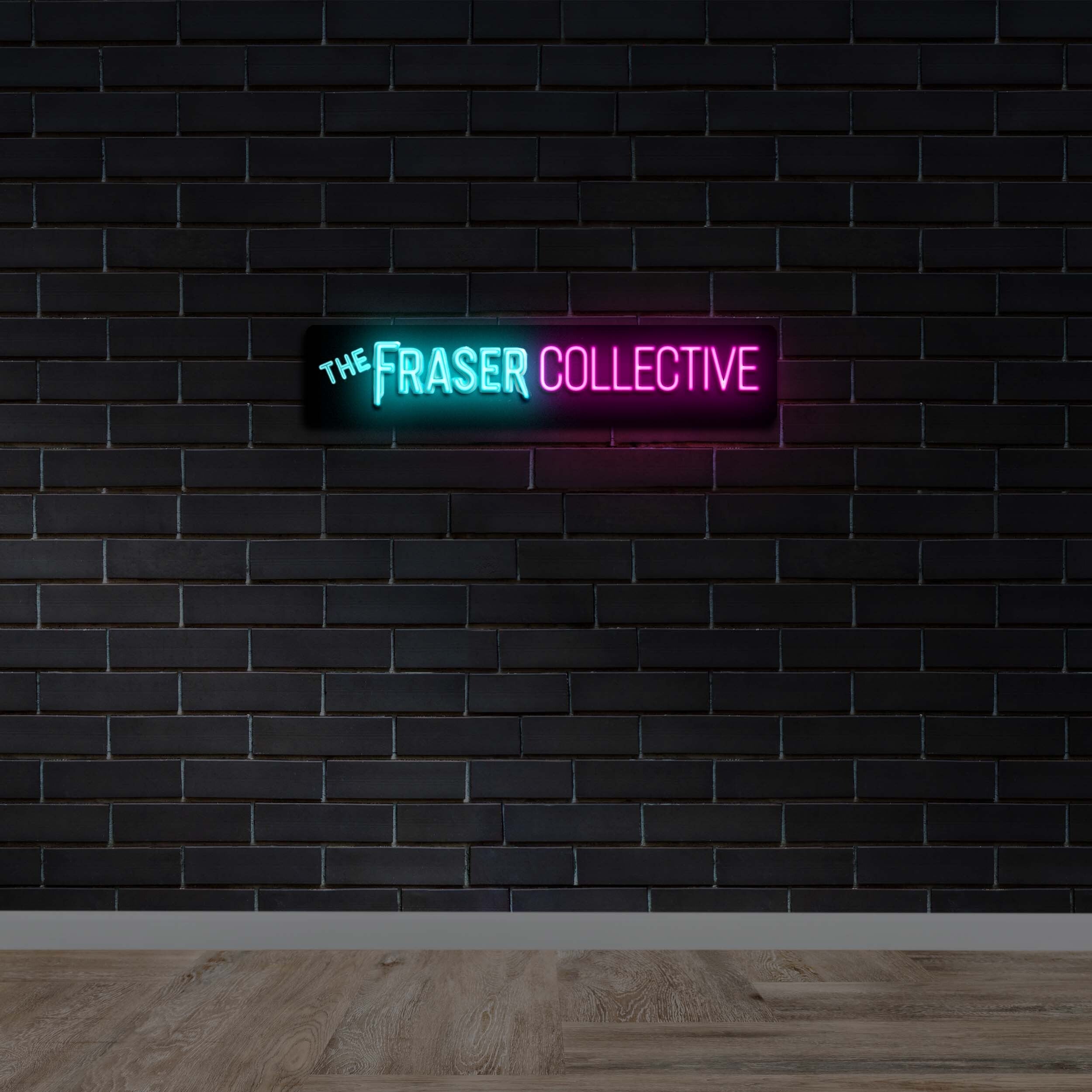 The Fraser Collective | Black Backing - Premium Neon Artwork