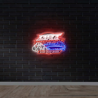 DRT Powersports and Marine - Premium Neon Artwork