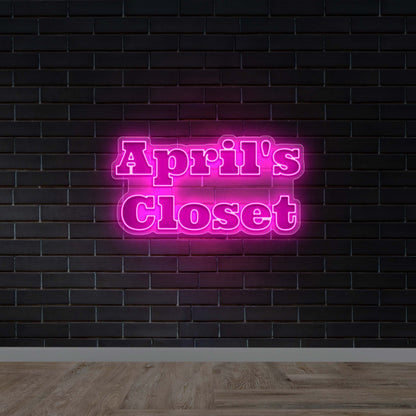 April's Closet - Premium Neon Artwork