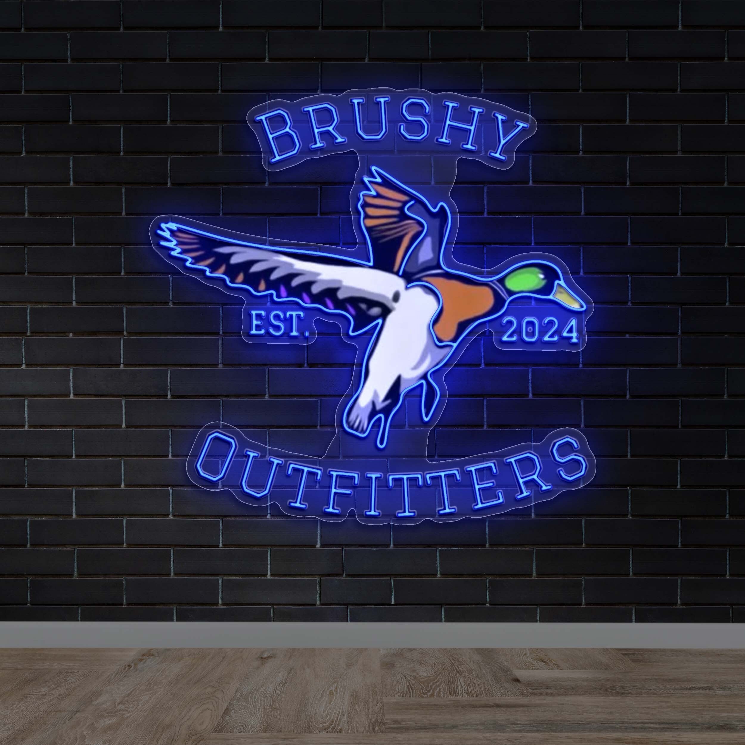 BRUSHY OUTFITTERS - Premium Neon Artwork