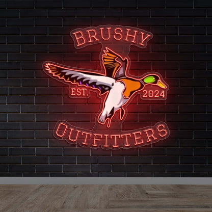 BRUSHY OUTFITTERS - Premium Neon Artwork