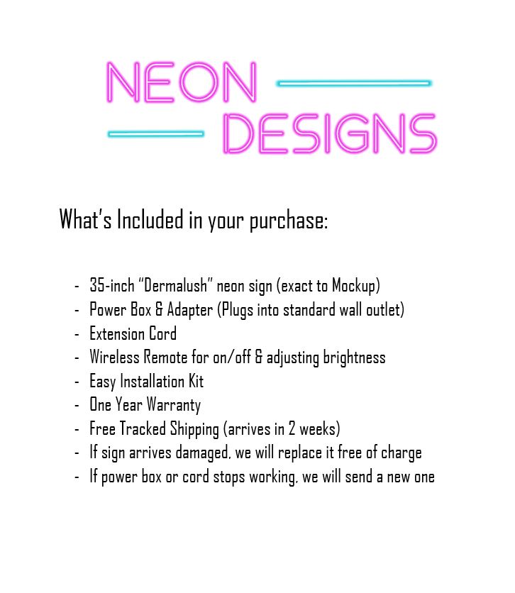 Dermalush - Premium Neon Artwork
