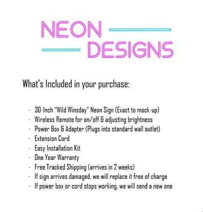 Wild Winsday - Premium Neon Artwork