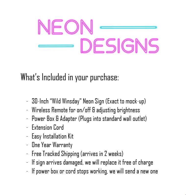 Wild Winsday - Premium Neon Artwork