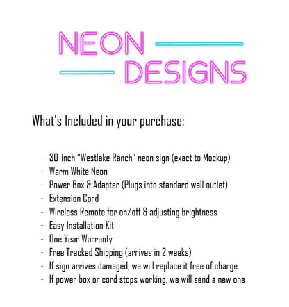 Westlake Ranch - Premium Neon Artwork