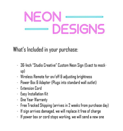 Studio Creative - Premium Neon Artwork