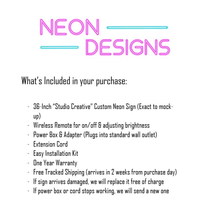 Studio Creative - Premium Neon Artwork
