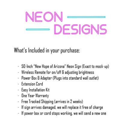 New Hope of Arizona - Premium Neon Artwork