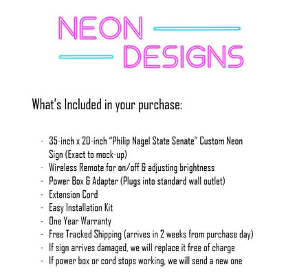 Philip Nagel State Senate - Premium Neon Artwork