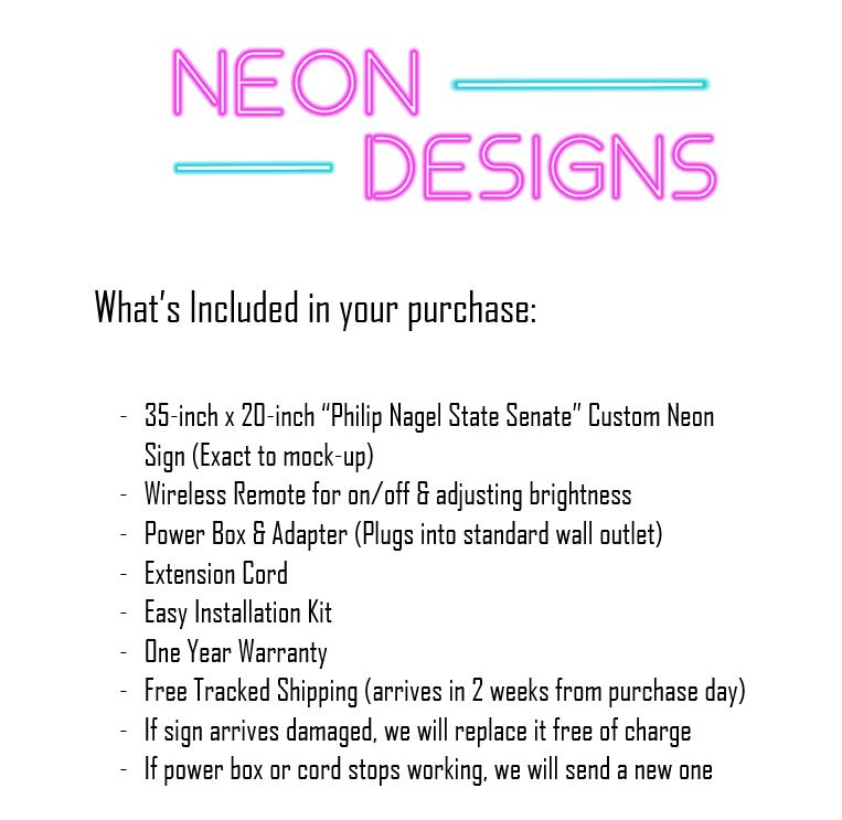 Philip Nagel State Senate - Premium Neon Artwork