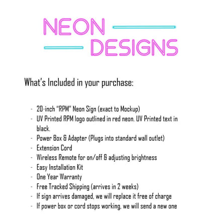 RPM - Premium Neon Artwork