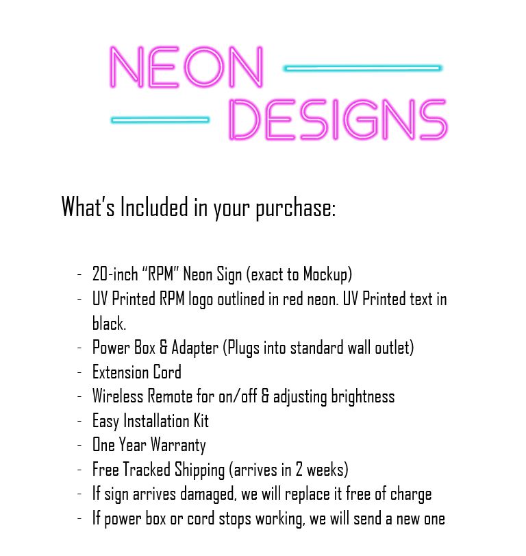 RPM - Premium Neon Artwork