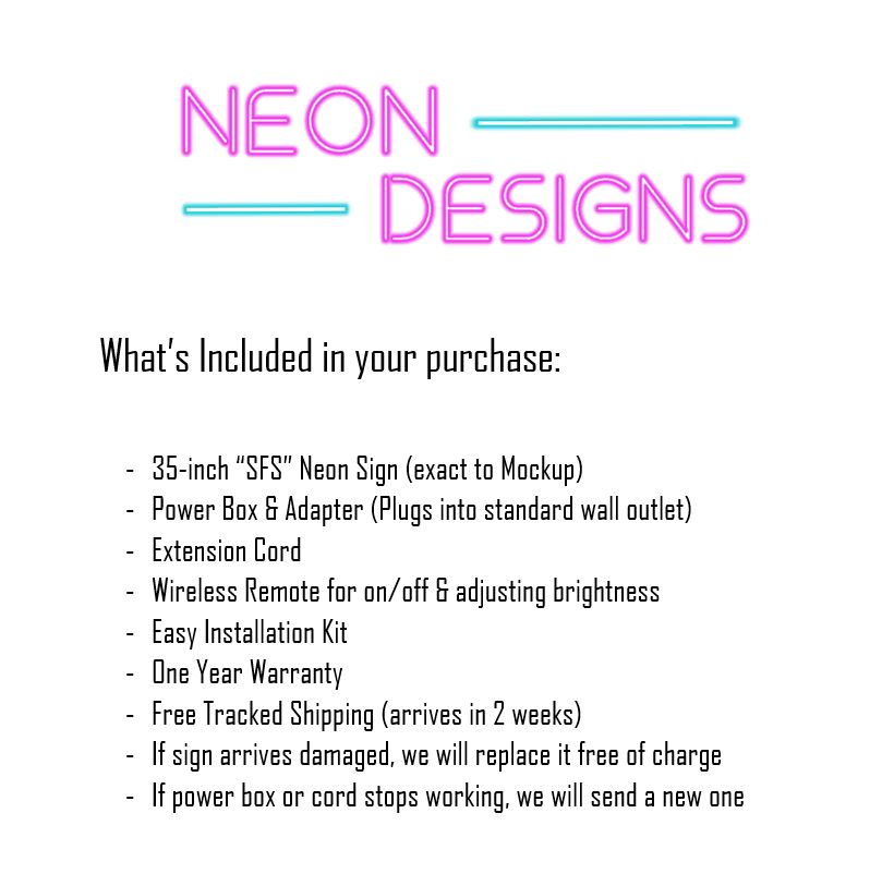 SFS - Premium Neon Artwork