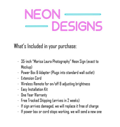 Marisa Laura Photography - Premium Neon Artwork