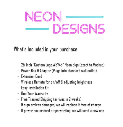 Custom Logo #3745 - Premium Neon Artwork