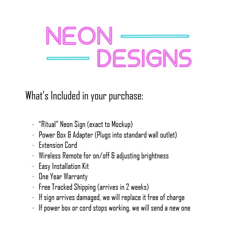 Ritual 3 - Premium Neon Artwork