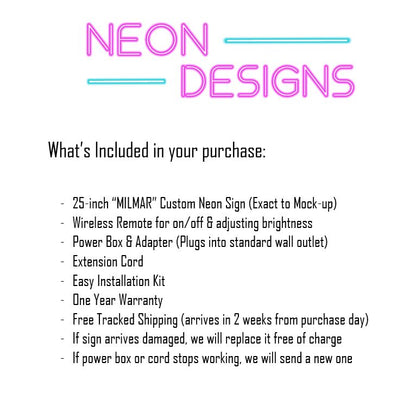 MILMAR - Premium Neon Artwork