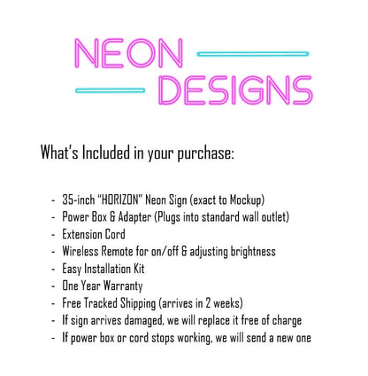 HORIZON - Premium Neon Artwork