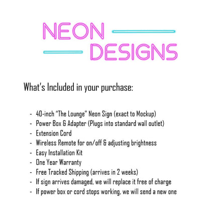 The Lounge - Premium Neon Artwork