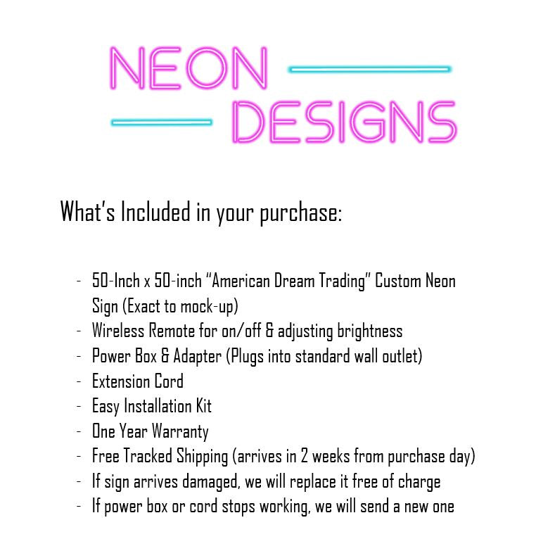 American Dream Trading - Premium Neon Artwork