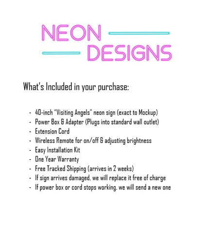 Visiting Angels - Premium Neon Artwork