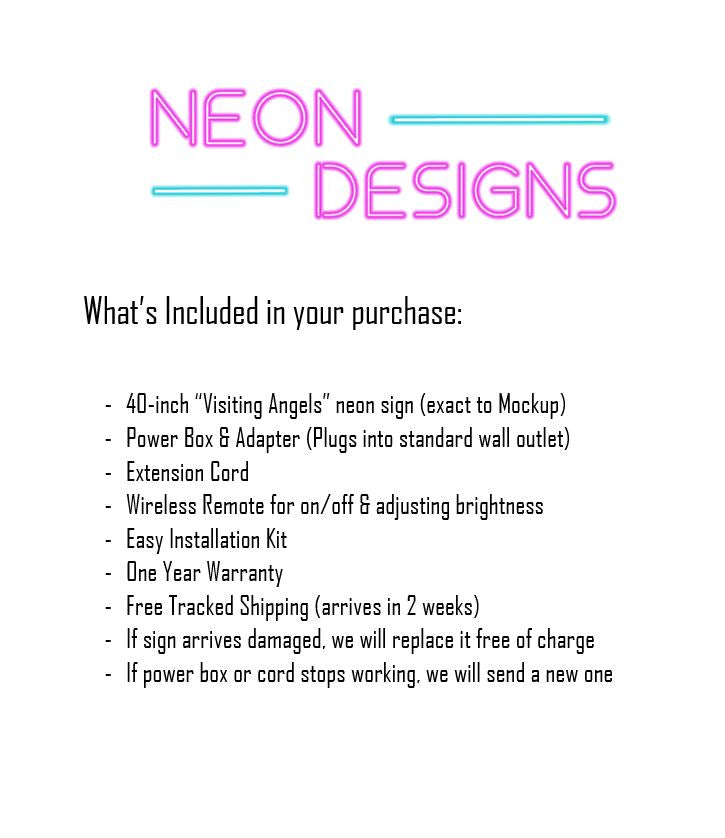 Visiting Angels - Premium Neon Artwork