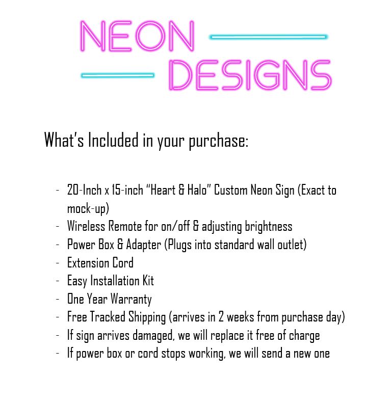 Heart & Halo - Premium Neon Artwork