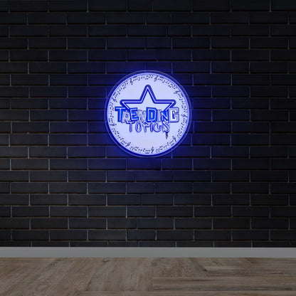 Trending Topics - Premium Neon Artwork