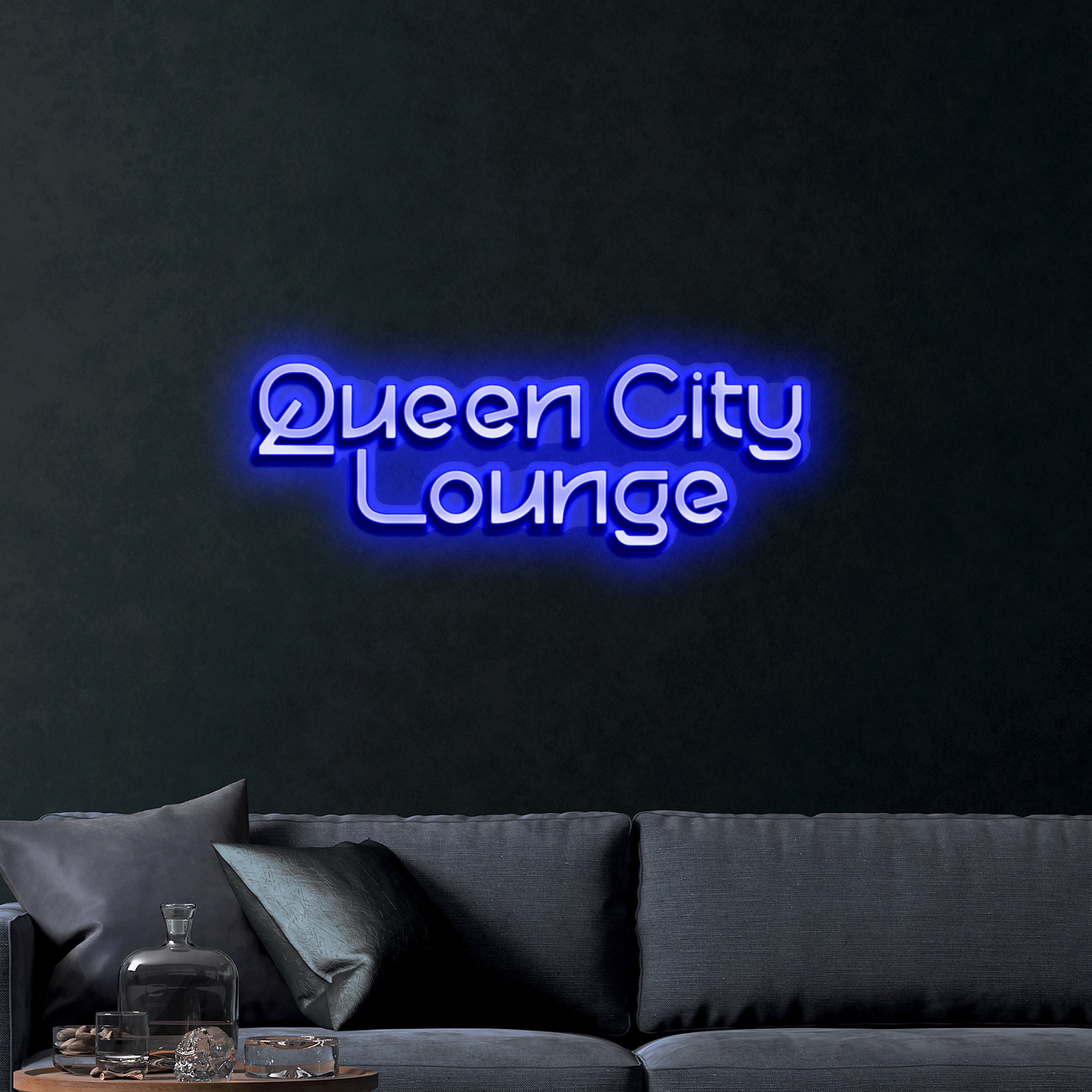 Queen City Lounge – Premium Neon Artwork