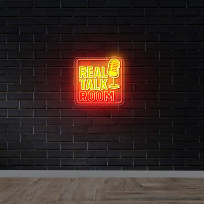 The Real Talk Room - Premium Neon Artwork