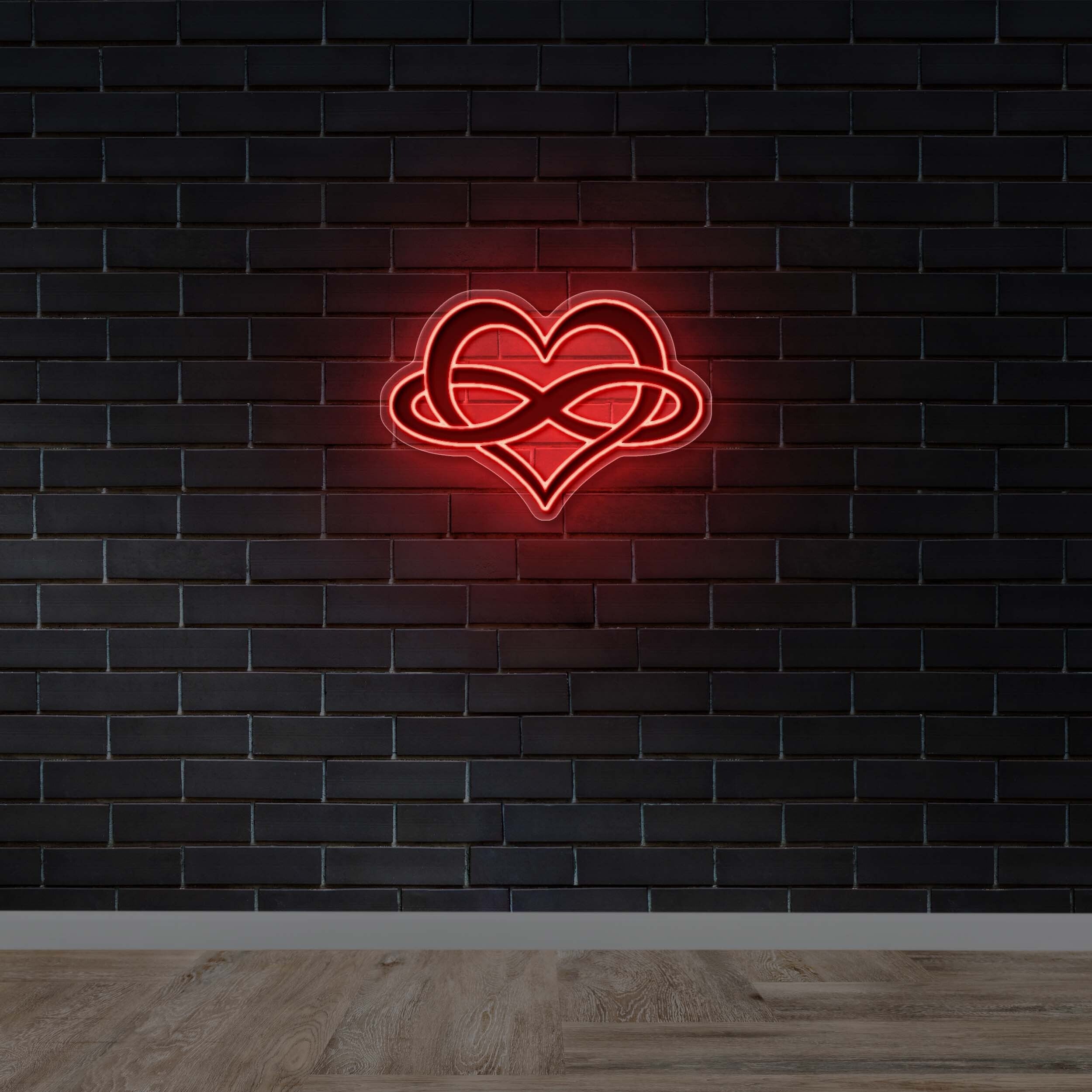 Infinity Heart - Premium Neon Artwork