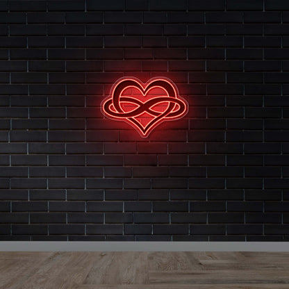Infinity Heart - Premium Neon Artwork