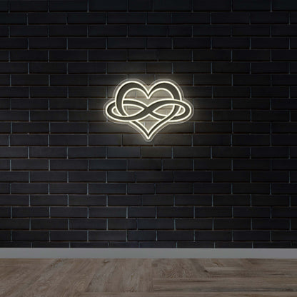 Infinity Heart - Premium Neon Artwork