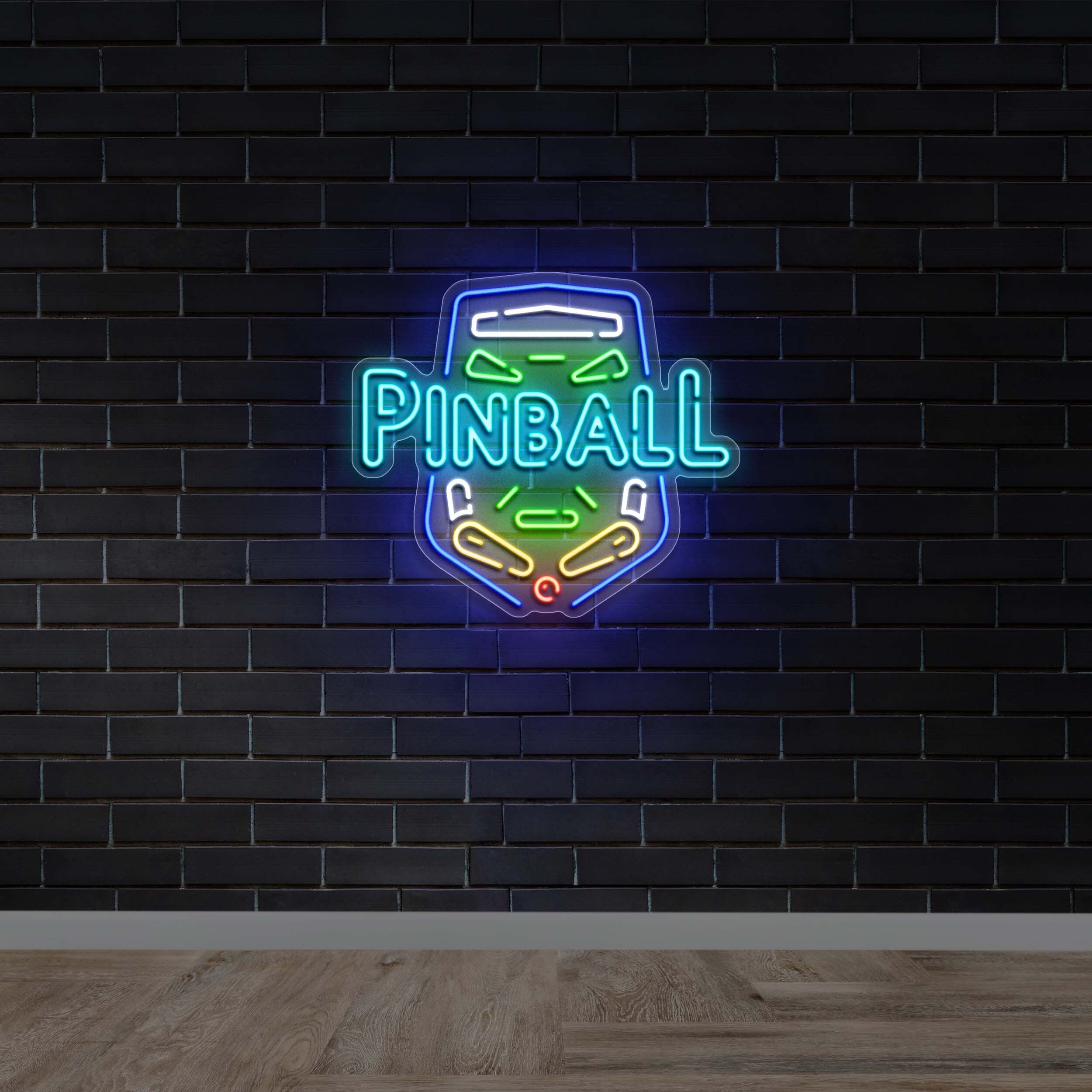 Pinball - Premium Neon Artwork