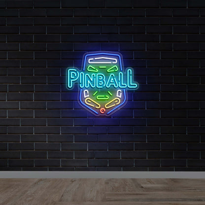 Pinball - Premium Neon Artwork