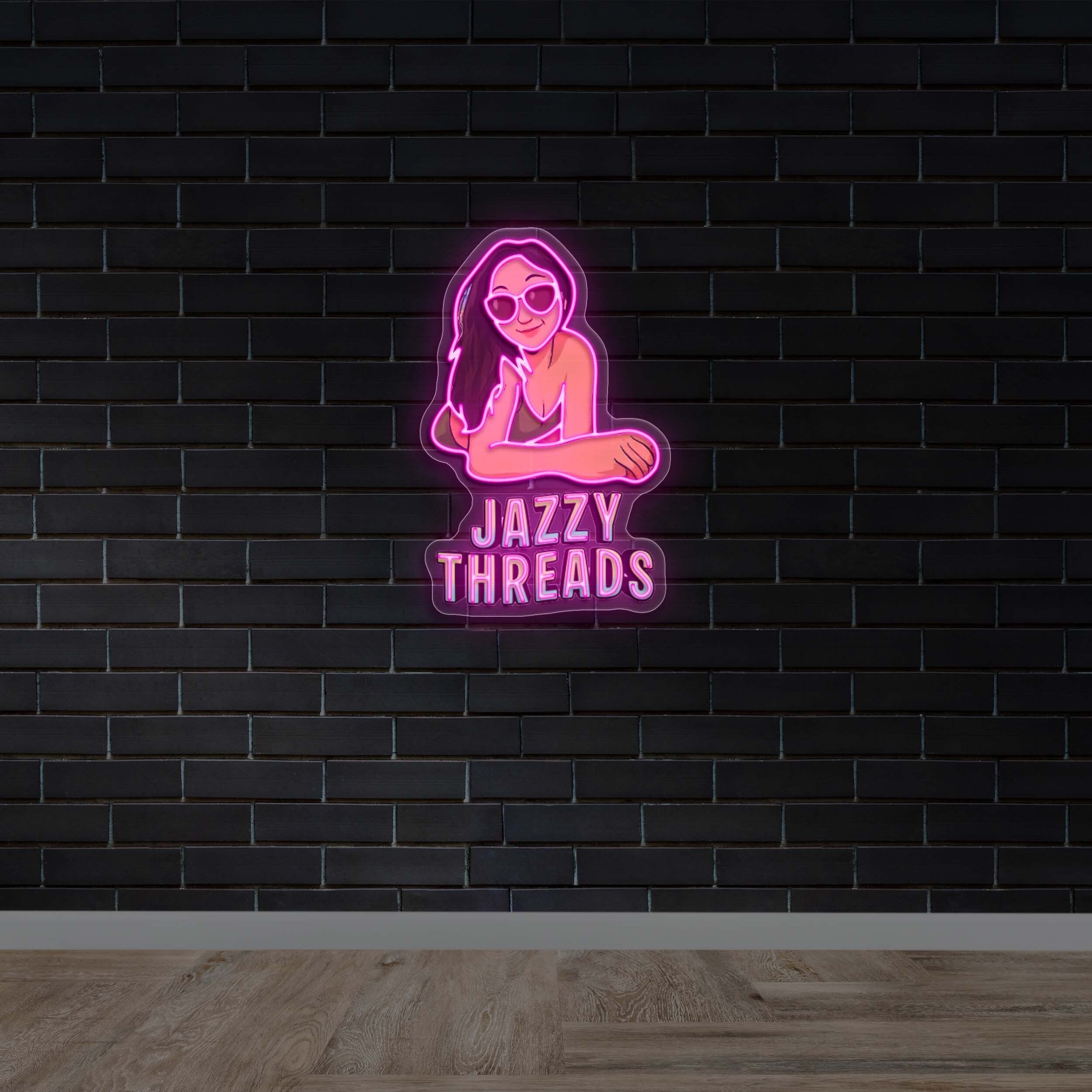 Jazzy Threads – Premium Neon Artwork