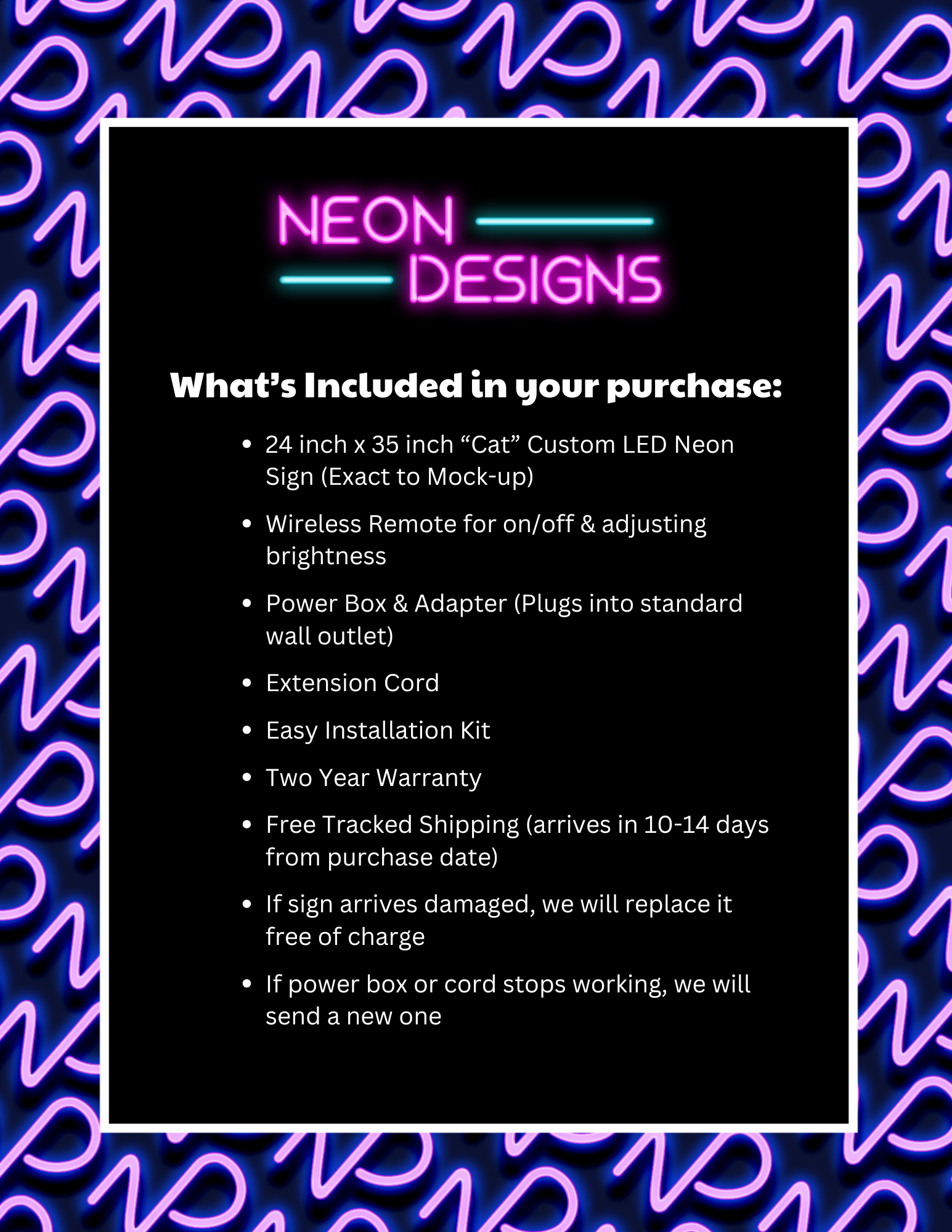 Cat - Premium Neon Artwork