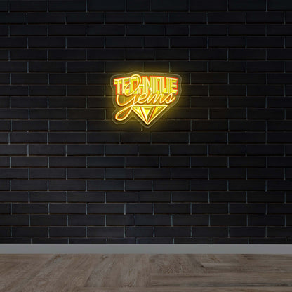 Technique Gems - Premium Neon Artwork