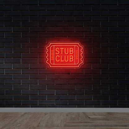 STUB CLUB - Premium Neon Artwork