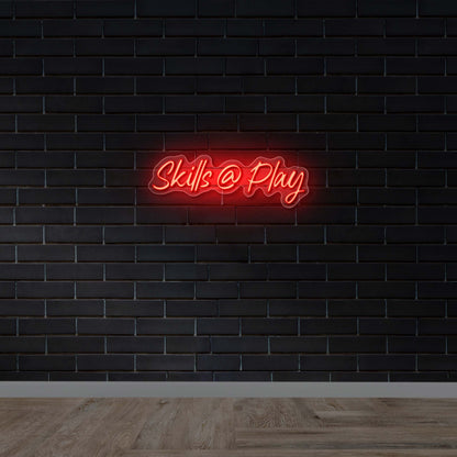 Skills @ Play - Premium Neon Artwork